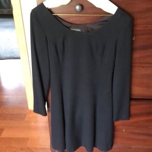 Banana Republic black long sleeved shift dress.